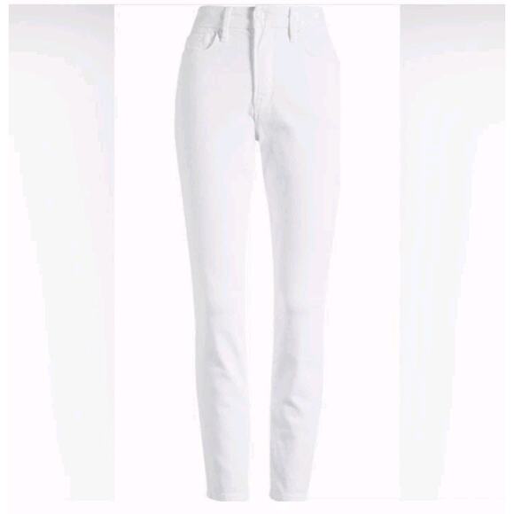 Good American Jeans Womens 10/30 White Good Legs Crop Skinny Basics Capsule - Picture 7 of 9